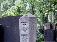 Tsjechoslowakije 1983 Franz Kafka's grave, New Jewish Cemetery, Prague