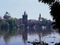Tsjechoslowakije 1983 view on Karlův most, Prague