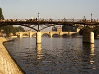 Parijs 1985 Pont des Arts and Pont neuf, Paris