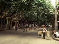 China 1988 street in Kunming