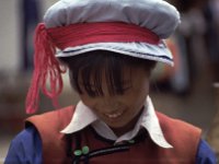 China 1988 girl at market