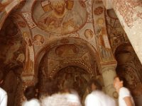 Turkije 1989 Elmalı Kilise (Church of the Apple), a rock church in the Göreme Open Air Museum in Cappadocia
