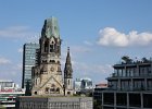 Kaiser-Wilhelm-Gedächtniskirche vanaf hotel