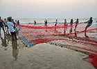 fishing on the beach
