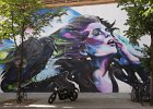 Maleficent, spray-painted by London-based artist Mr Cenz.