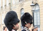 Het paleizencomplex Amalienborg, wisseling van de wacht