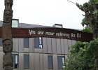 bij verlaten hippiewijk Christiania