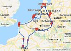 gevolgde route