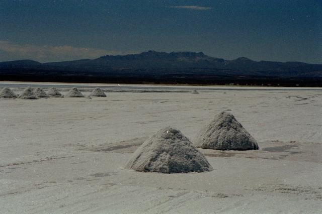 1021.jpg - Bolivia, salt sea collecting salt near Uyuni