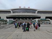My group in front of Xining station (?)