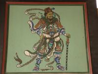 fort Jiayu, Mural of a general from a door at the fort?