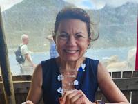 met Brigitte aan de fish and chips, Houtbaai