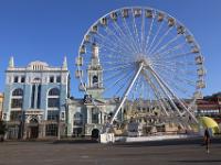 Ferris wheel ,reuzenrad on Kontraktova square