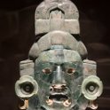 FBL20546  Maya jade mask in museum