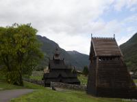 Borgund Stave Church, belltower in front