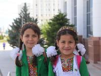 sweet children in traditional clothes